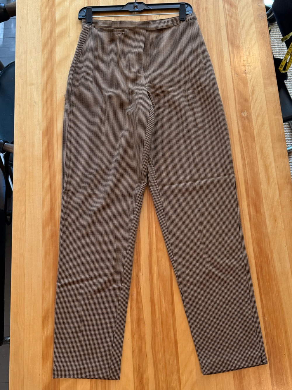 Lauren Ralph Lauren Brown Houndstooth-Style tapered Trousers